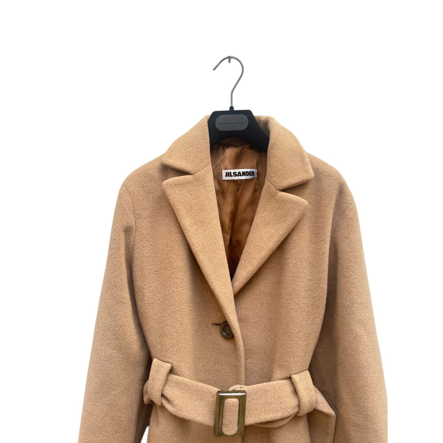Brown Wool Belted Coat