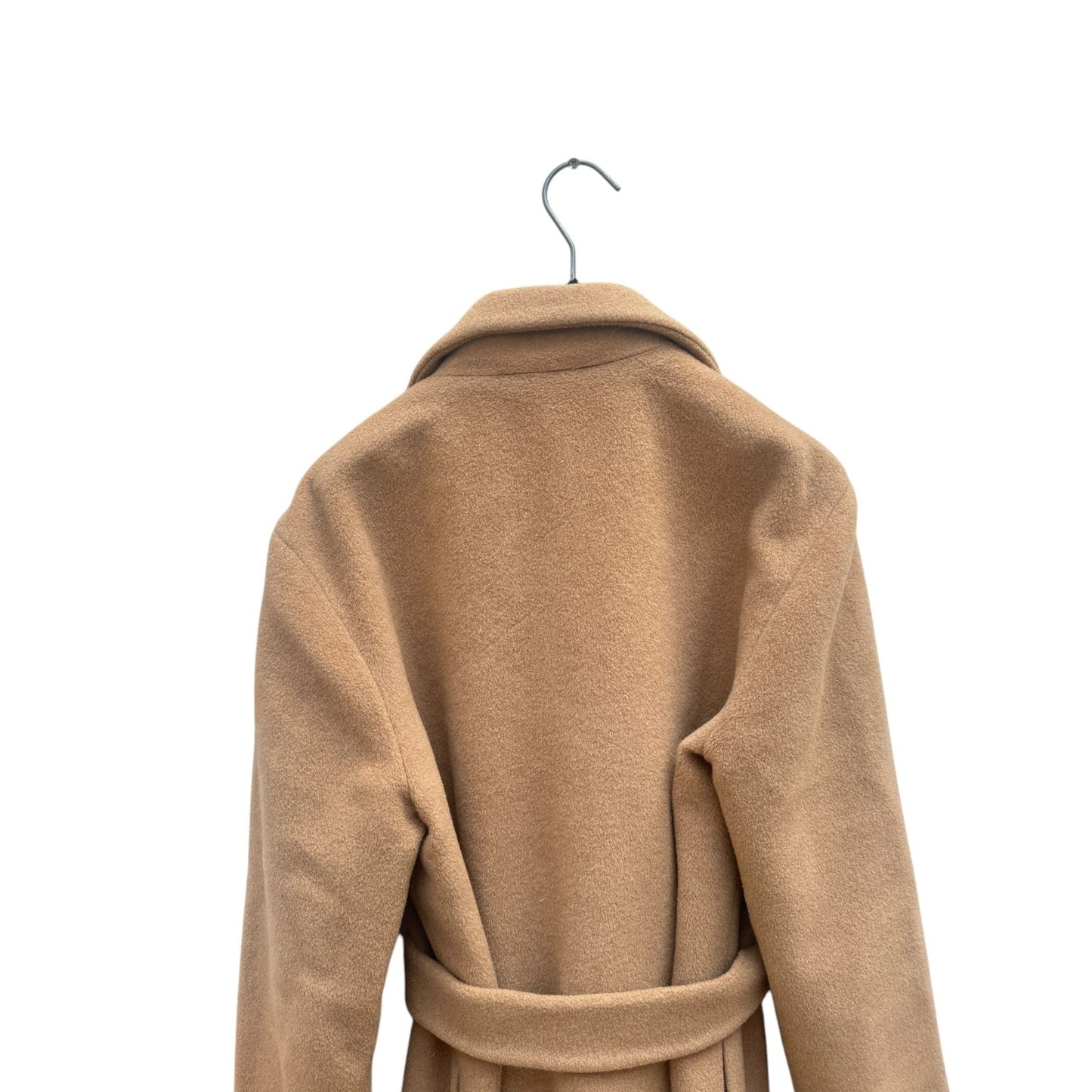 Brown Wool Belted Coat