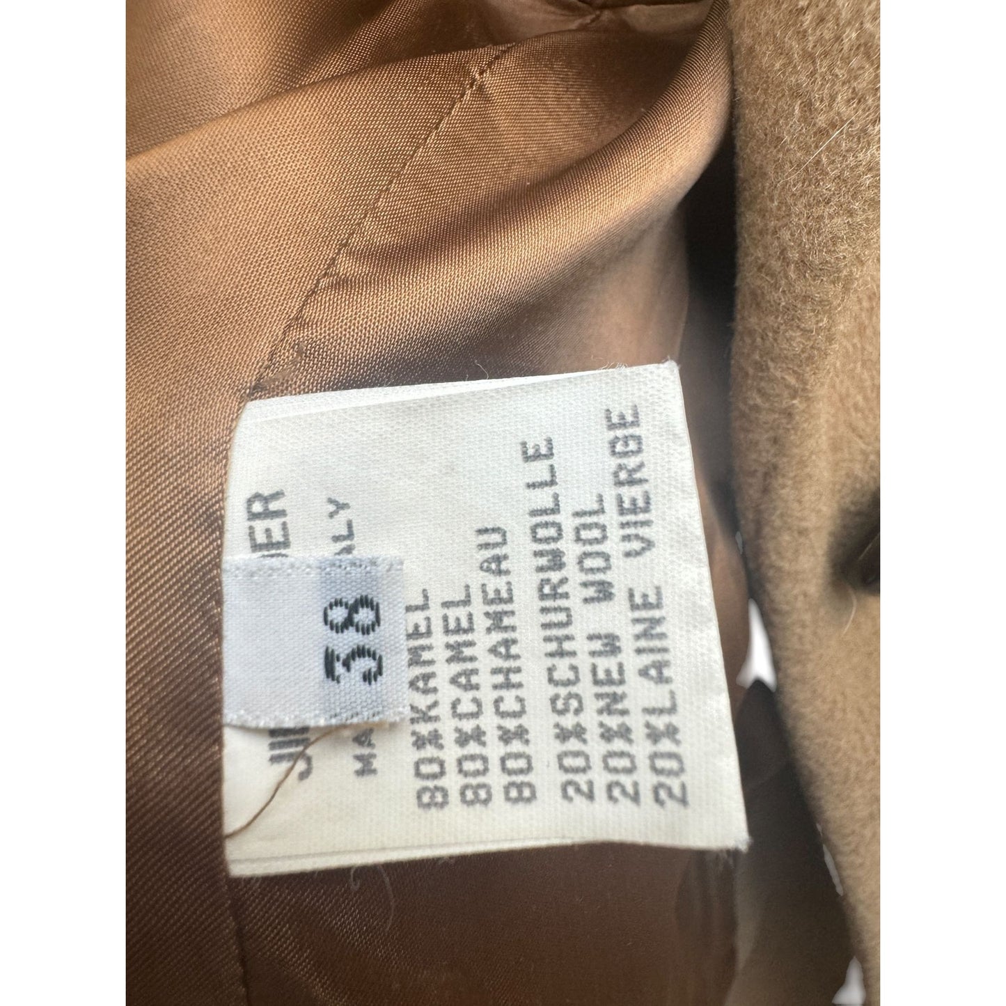 Brown Wool Belted Coat