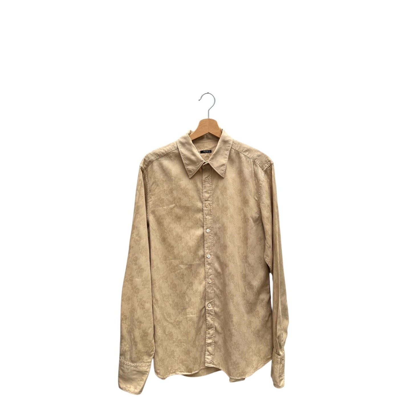 Beige Brocade Shirt