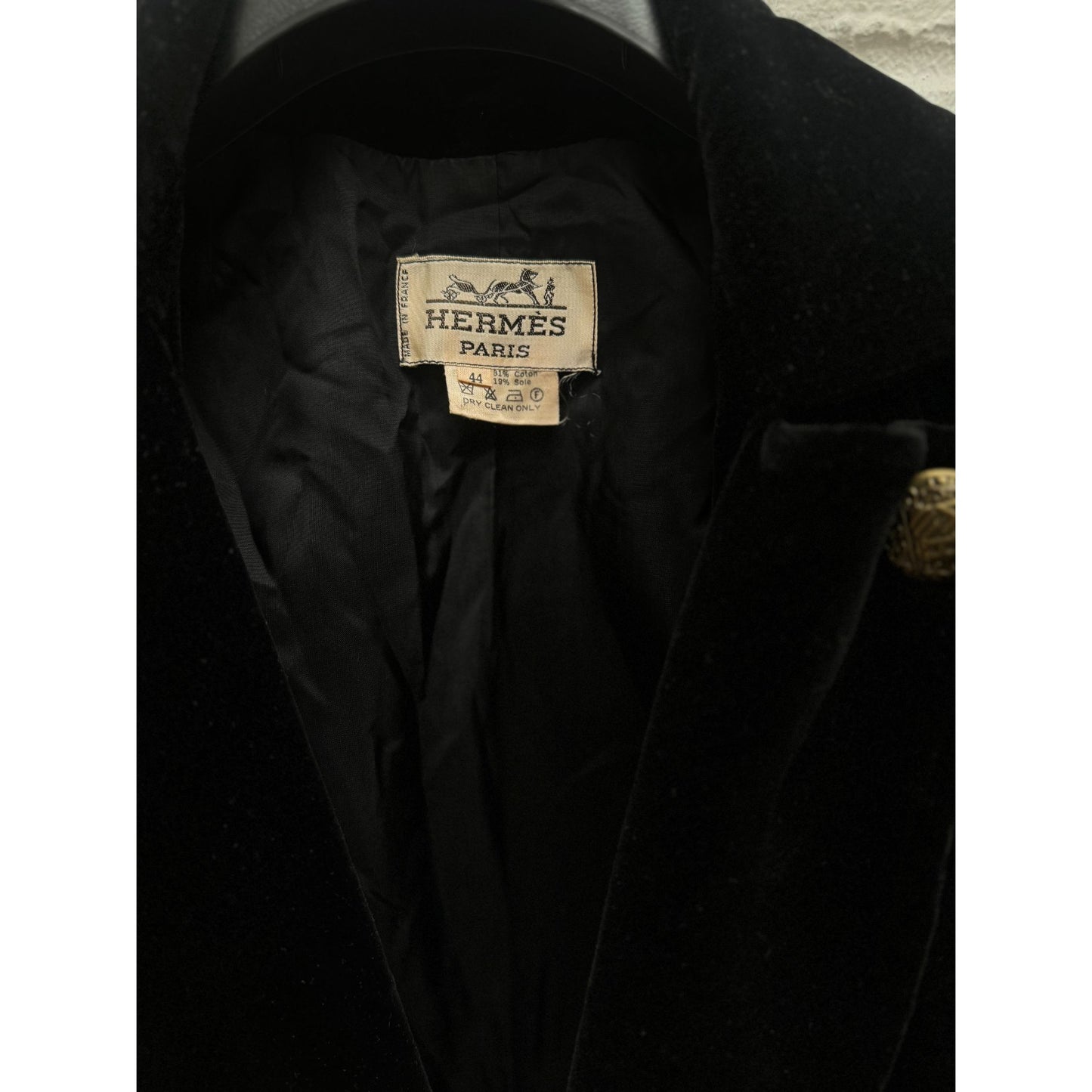 Black Velvet Corduroy Blazer Jacket