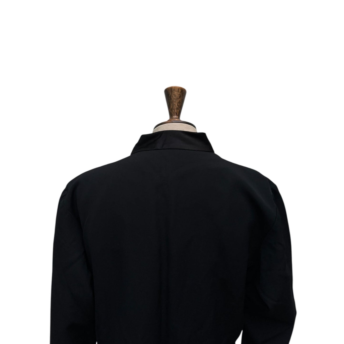 1970s Vintage Black Wool Dress