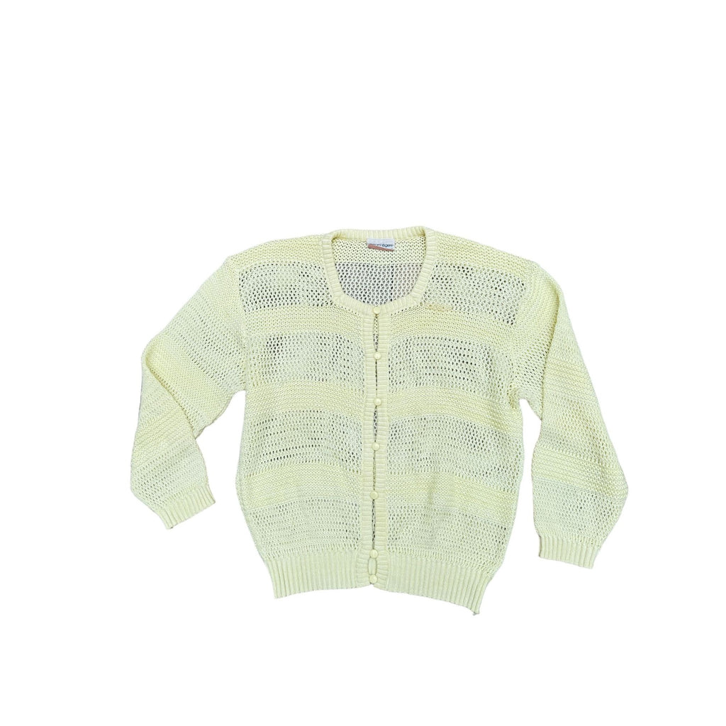 Vintage 1970S Light Yellow Knit