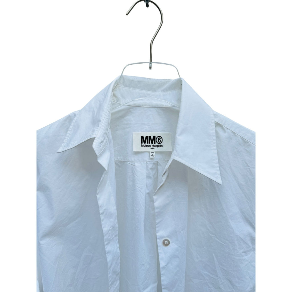 White Oversized Short Sleeves Shirt