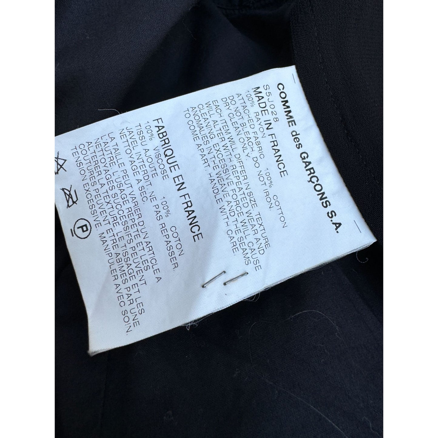 Black Sheer Viscose Blouse 