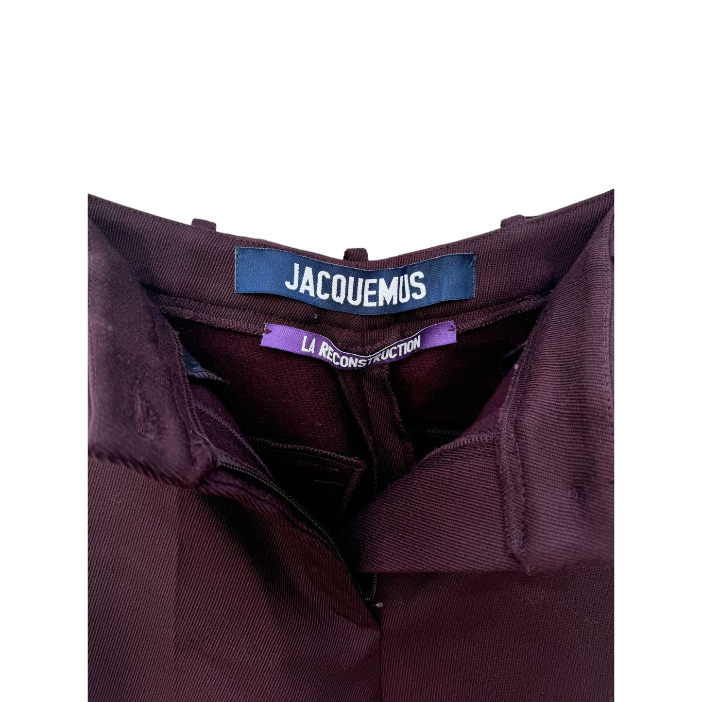 La Reconstruction Burgundy Wool Pants