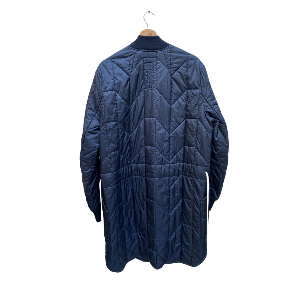 Navy Puffer Long Coat