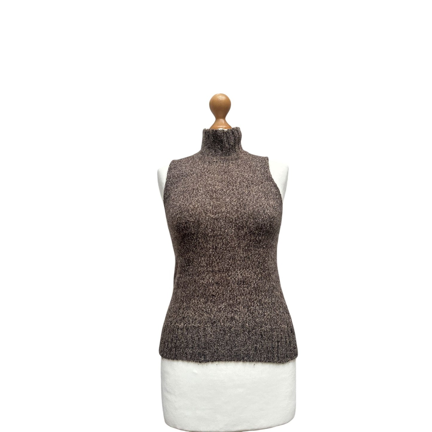 FW 1993 Miss Deanna Sleeveless Wool Rollneck