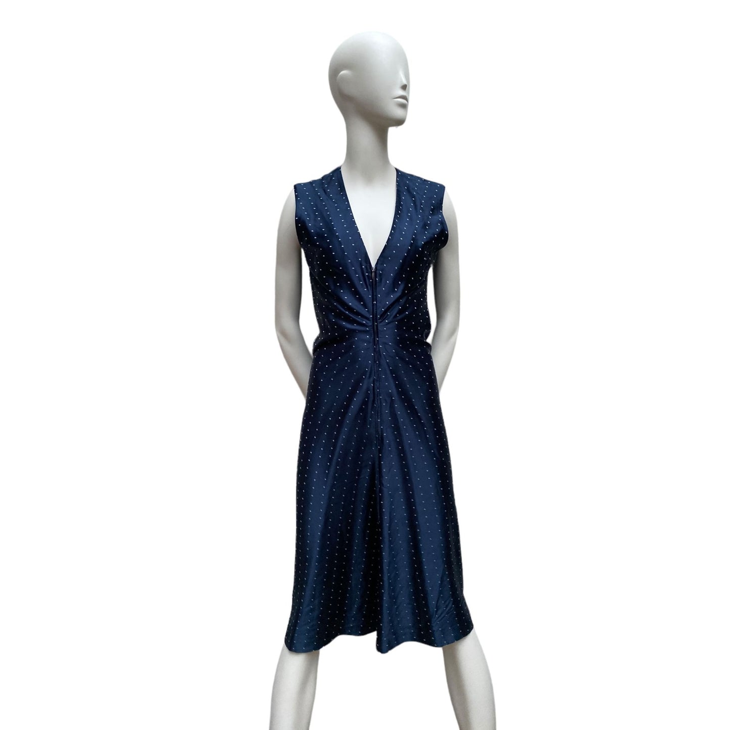 SS 2007 Navy Silk Stars Dress