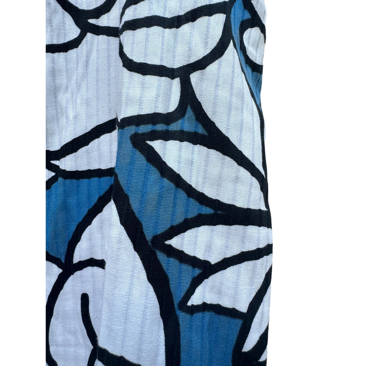 Vintage Blue White Floral Dress