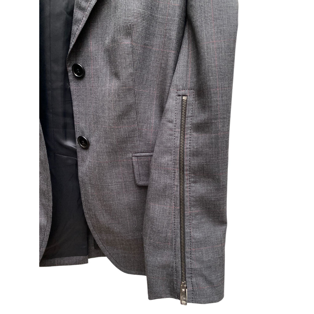 Grey Wool Blazer Jacket