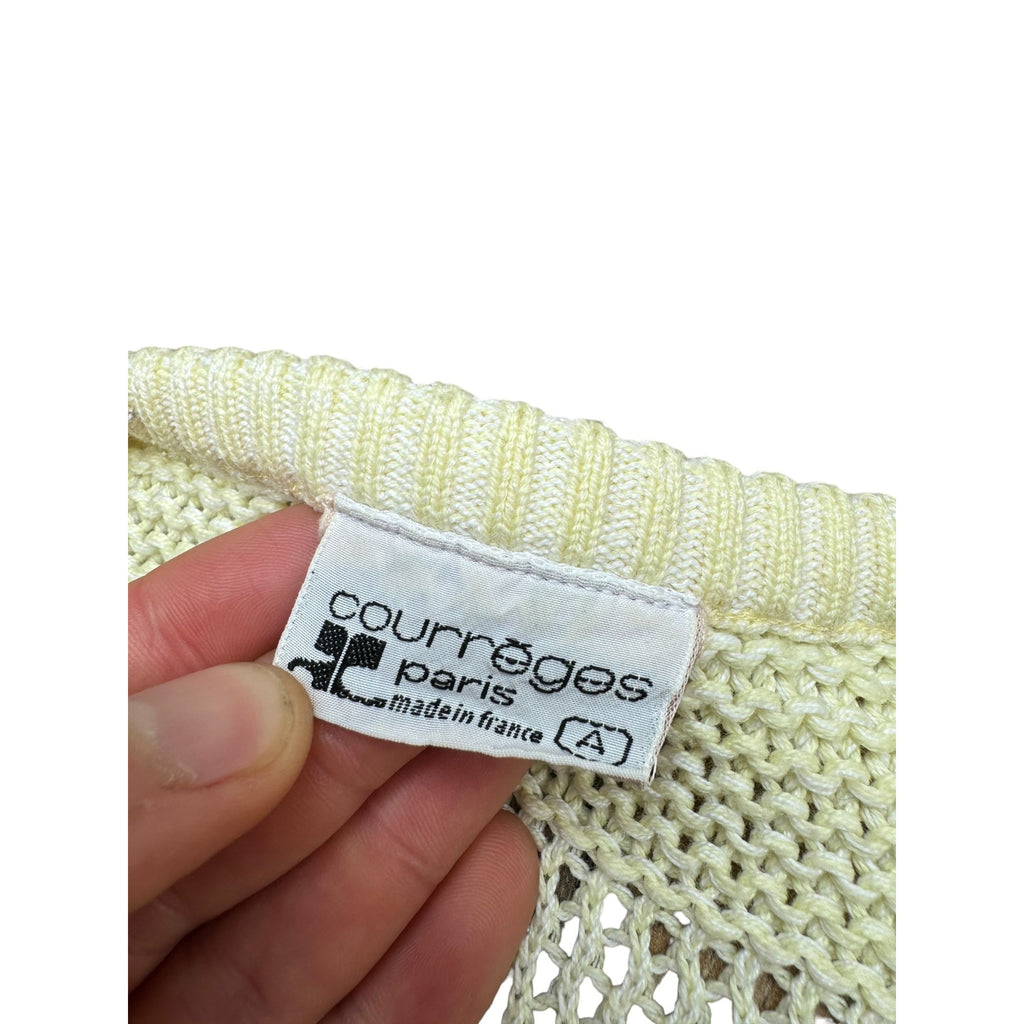 Vintage 1970S Light Yellow Knit