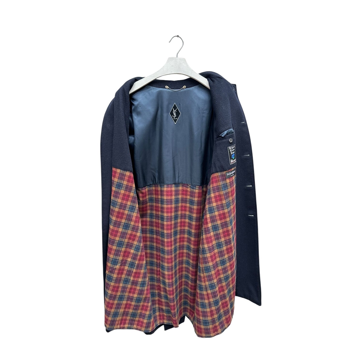 Navy Wool Loden Coat