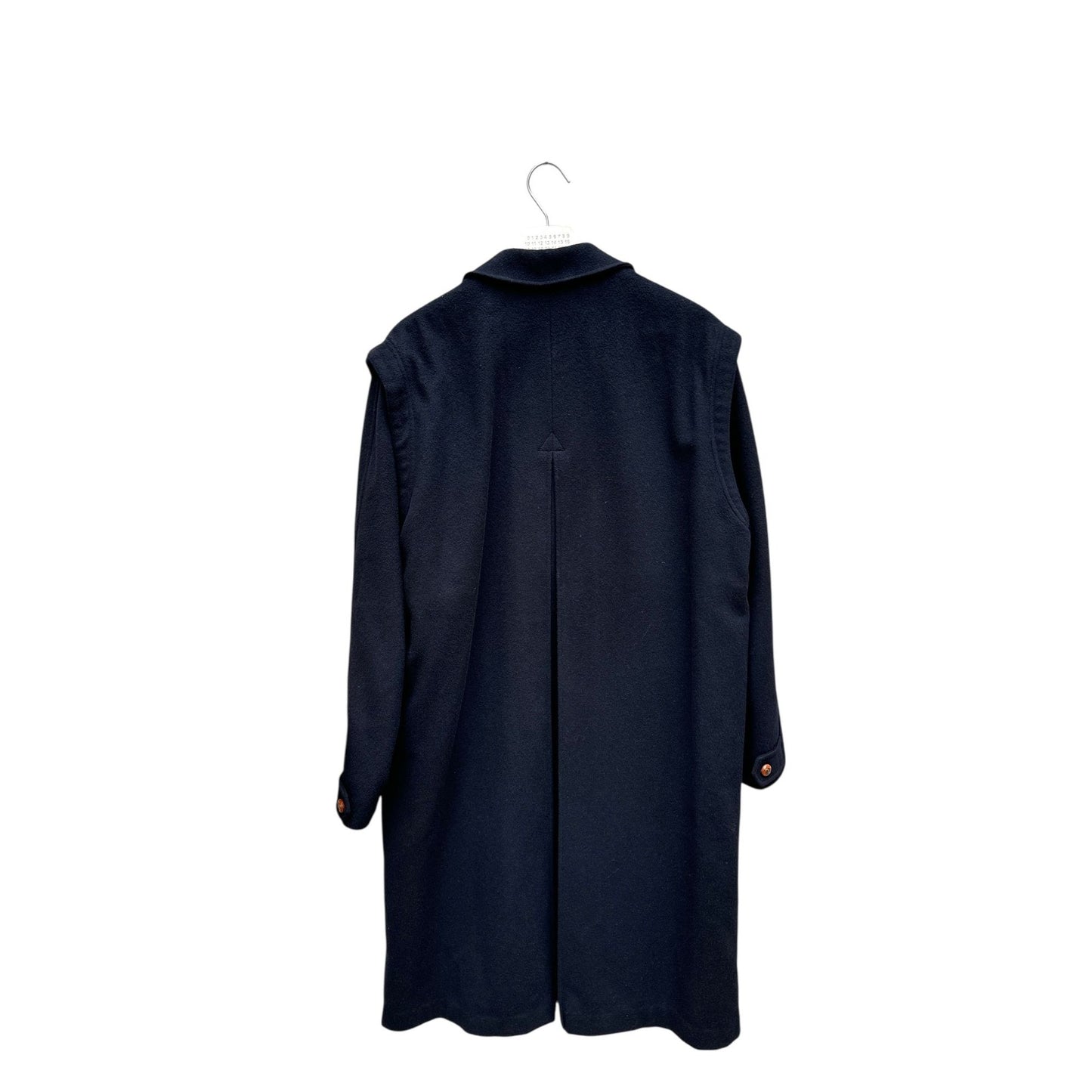 Navy Wool Loden Coat