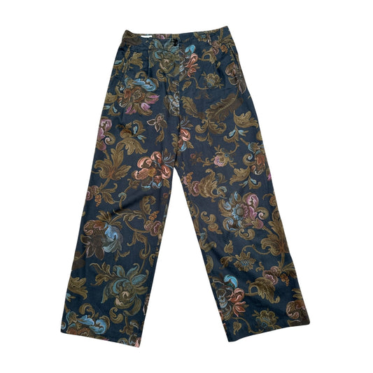 Vintage Tapestry Wide-Leg Pants