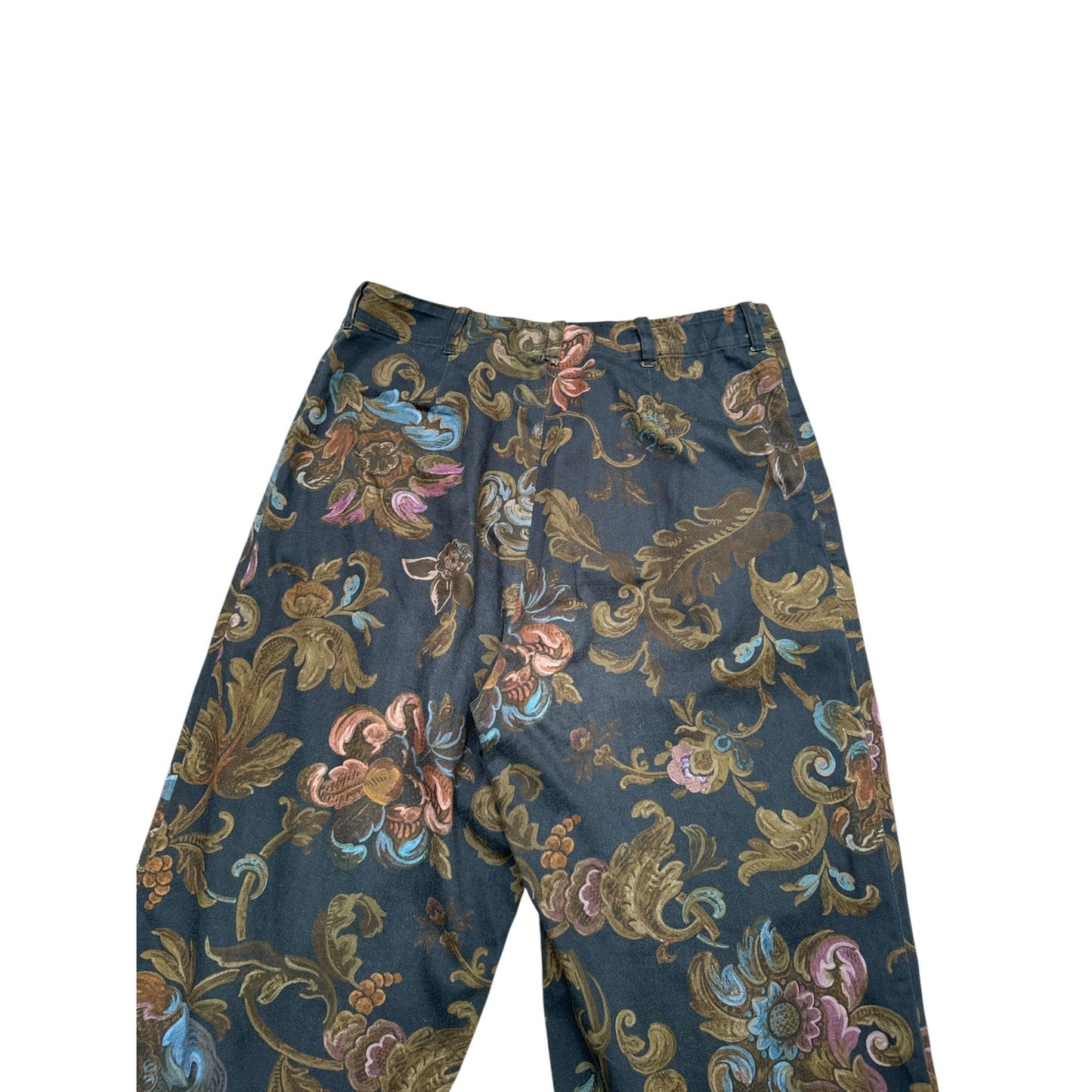 Vintage Tapestry Wide-Leg Pants