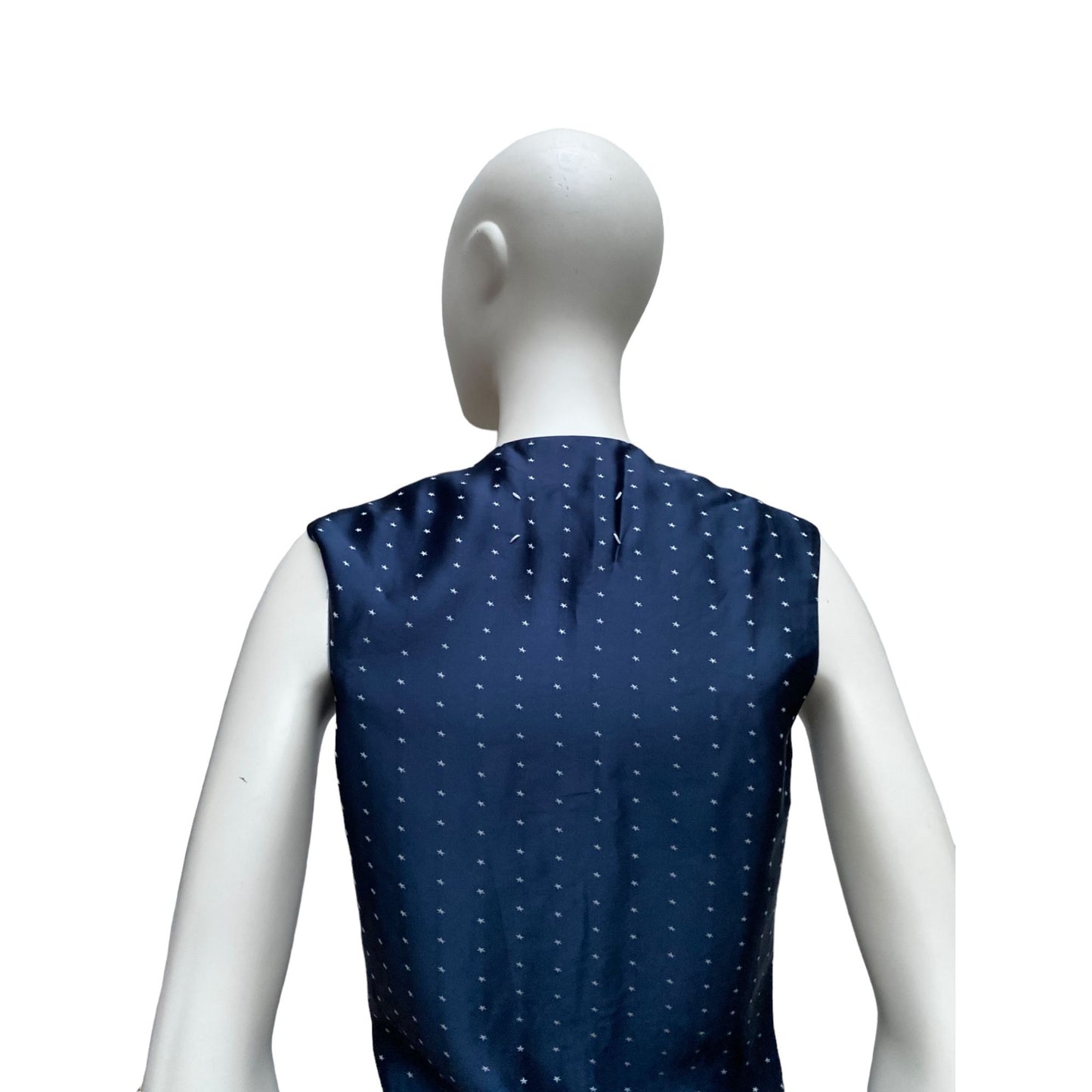 SS 2007 Navy Silk Stars Dress