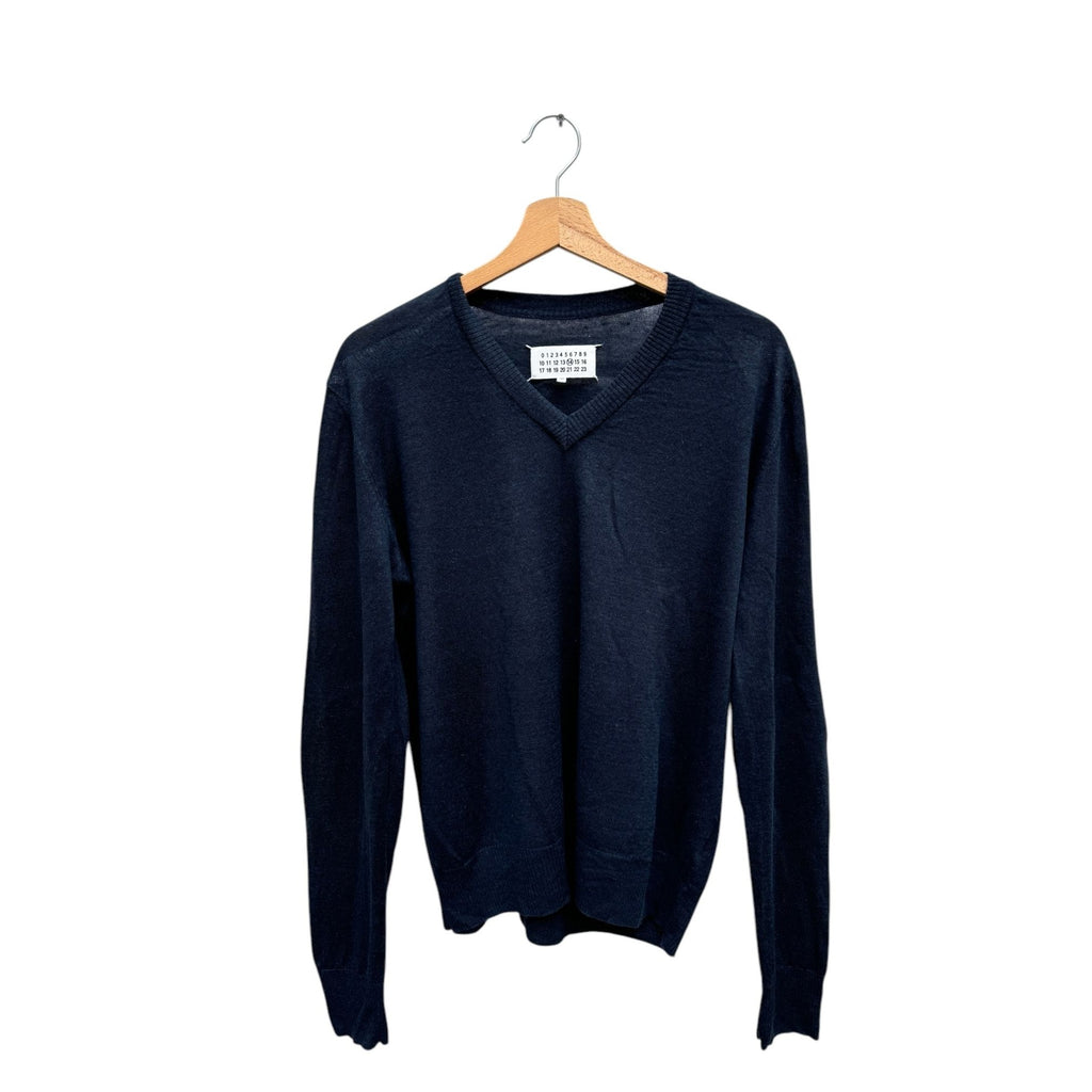 4 Stiches Navy Wool Sweater