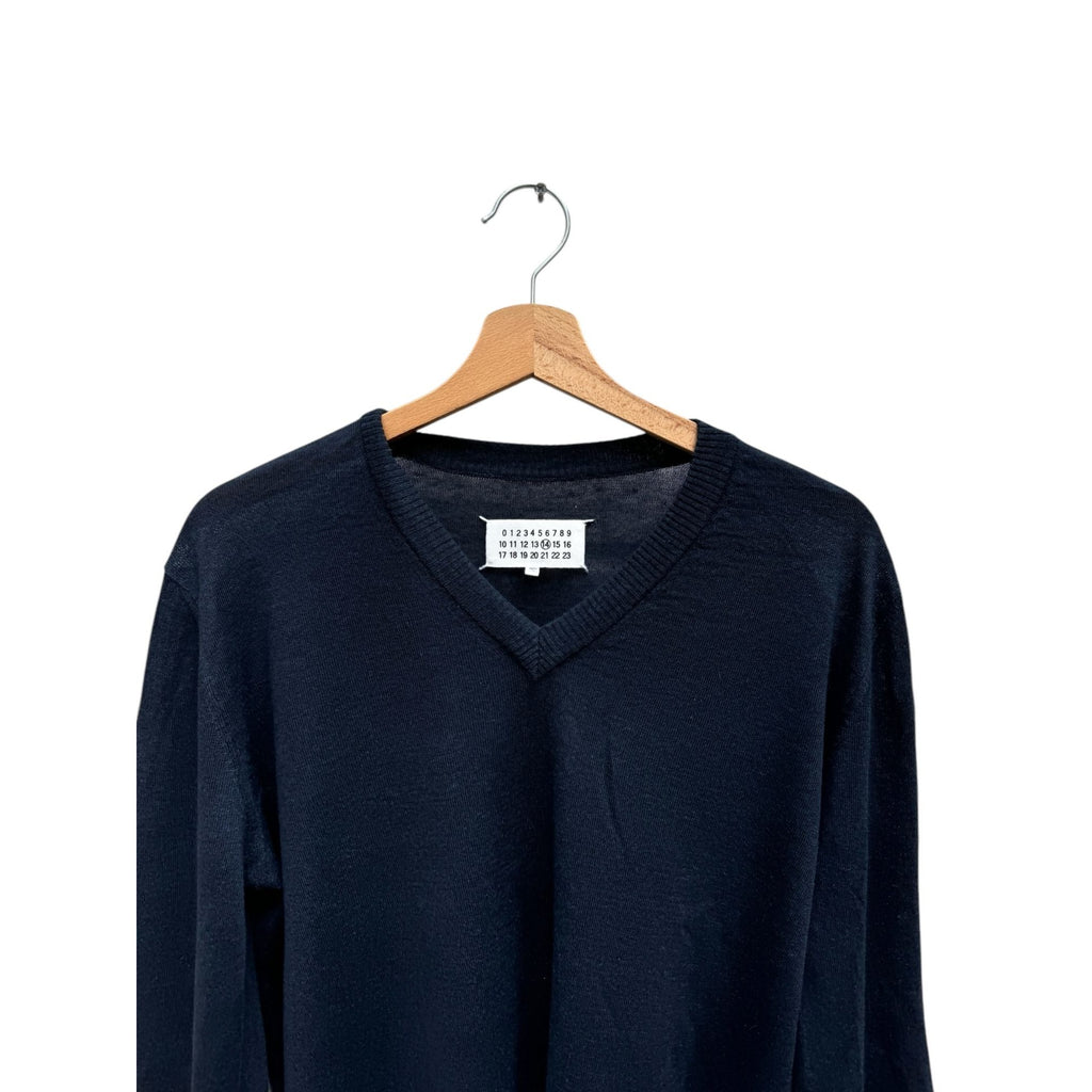 4 Stiches Navy Wool Sweater