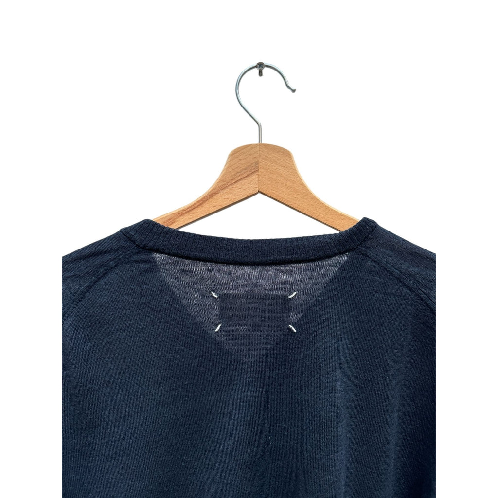 4 Stiches Navy Wool Sweater
