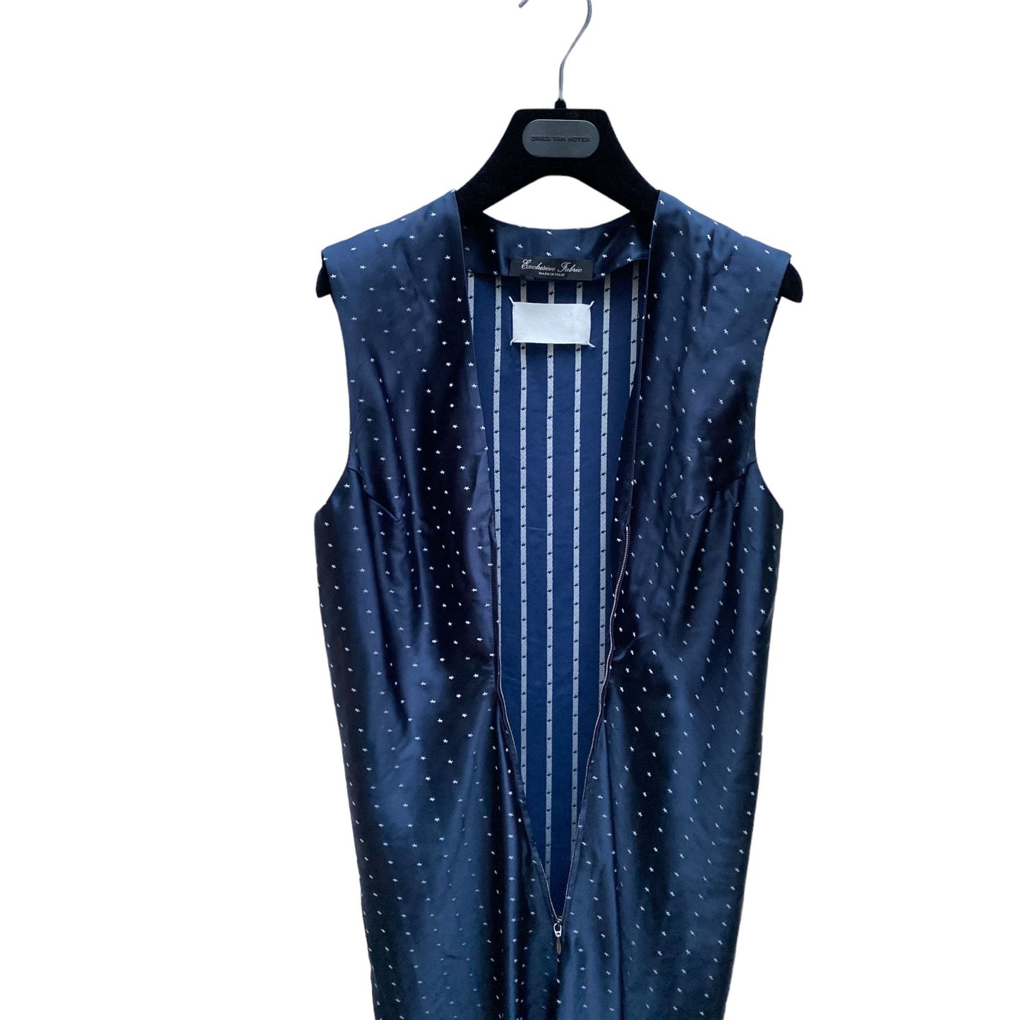SS 2007 Navy Silk Stars Dress