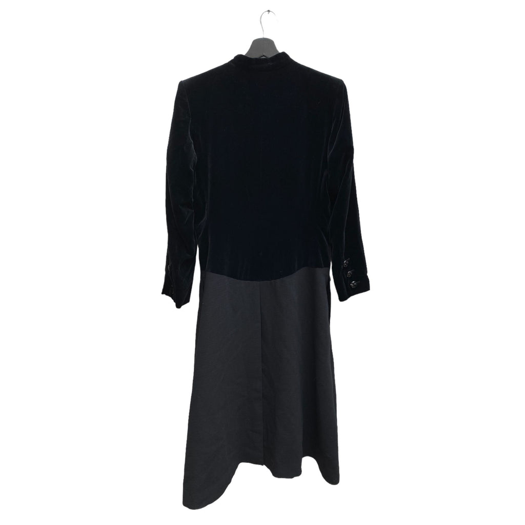 Vintage Black Long Velvet Coat