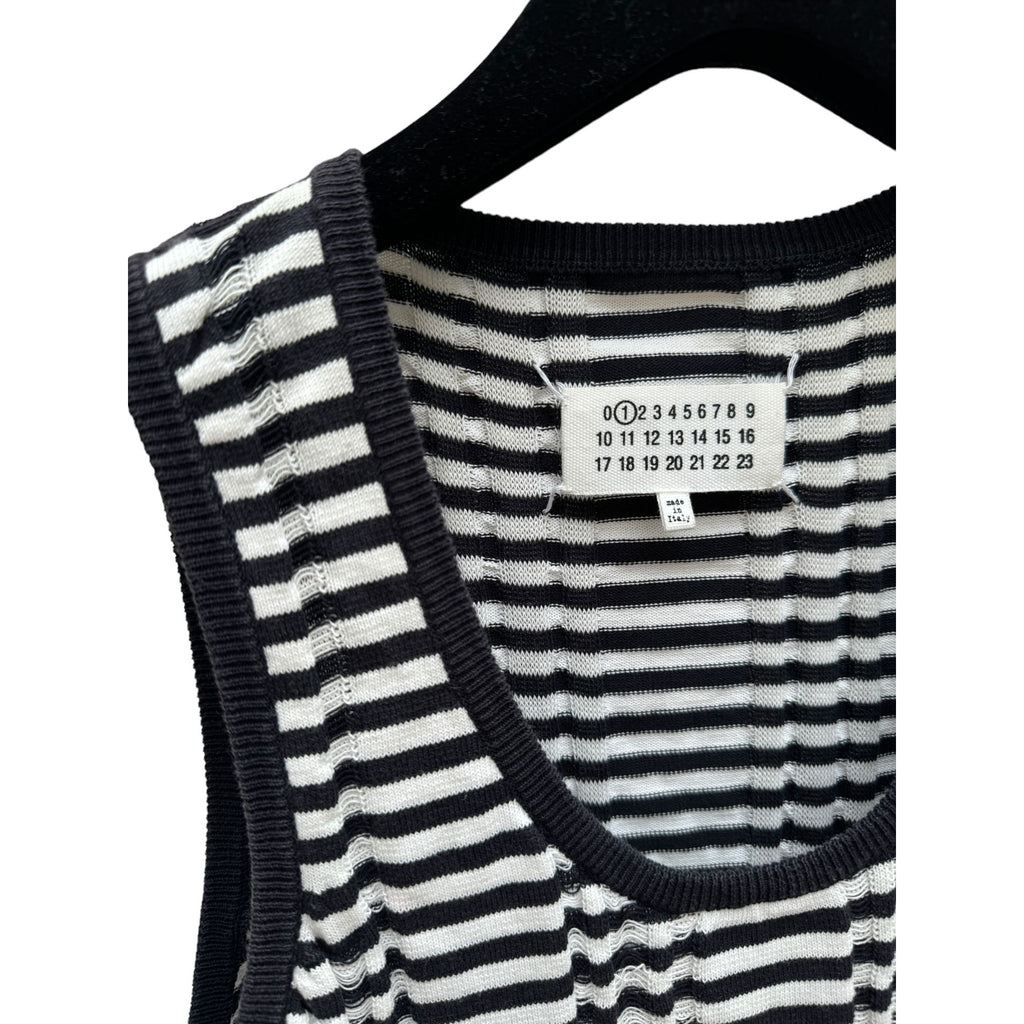 SS 2012 Navy White Striped Dress