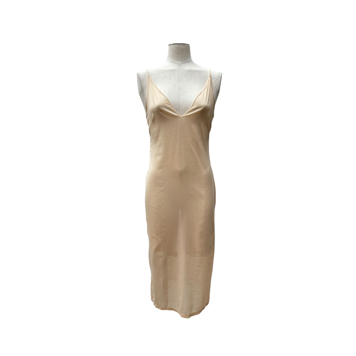 Navy Layered Silk Dress