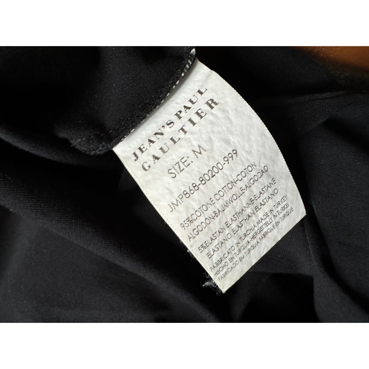 Black Trompe-l’Œil Bandana Long-Sleeve Top