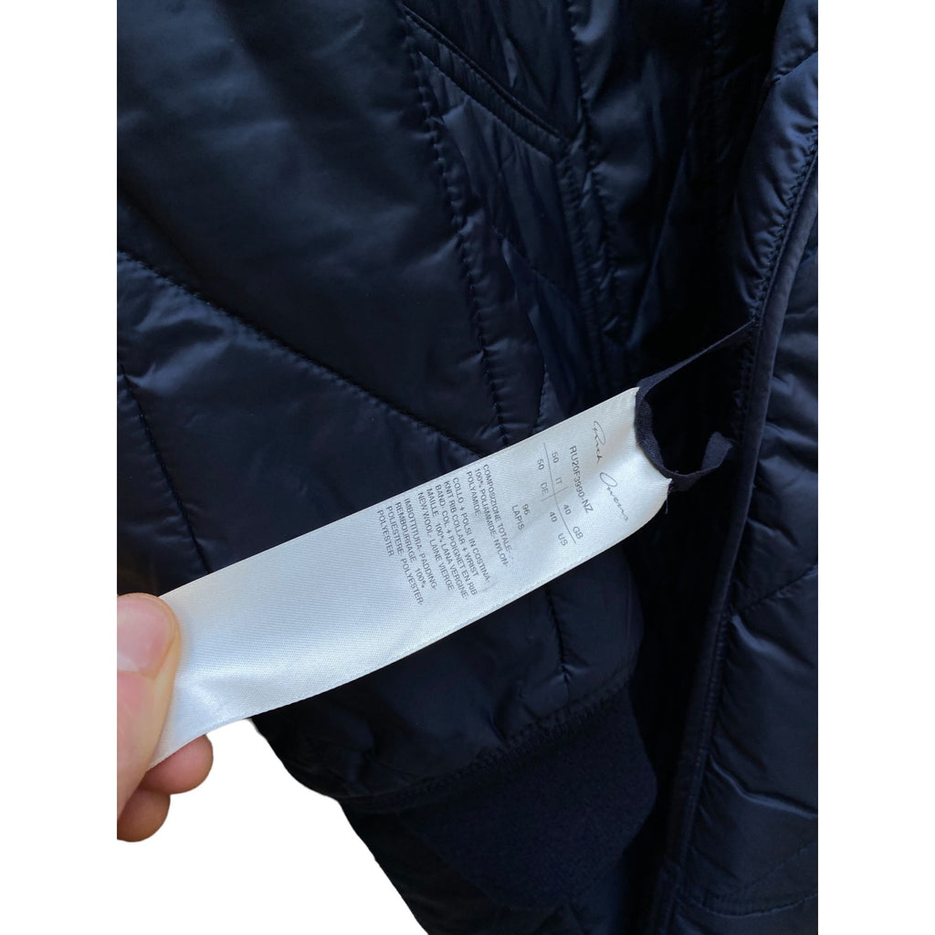 Navy Puffer Long Coat