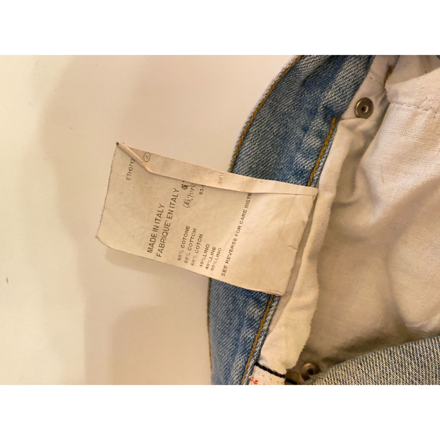 Vintage Lightwash Blue Denim Jeans
