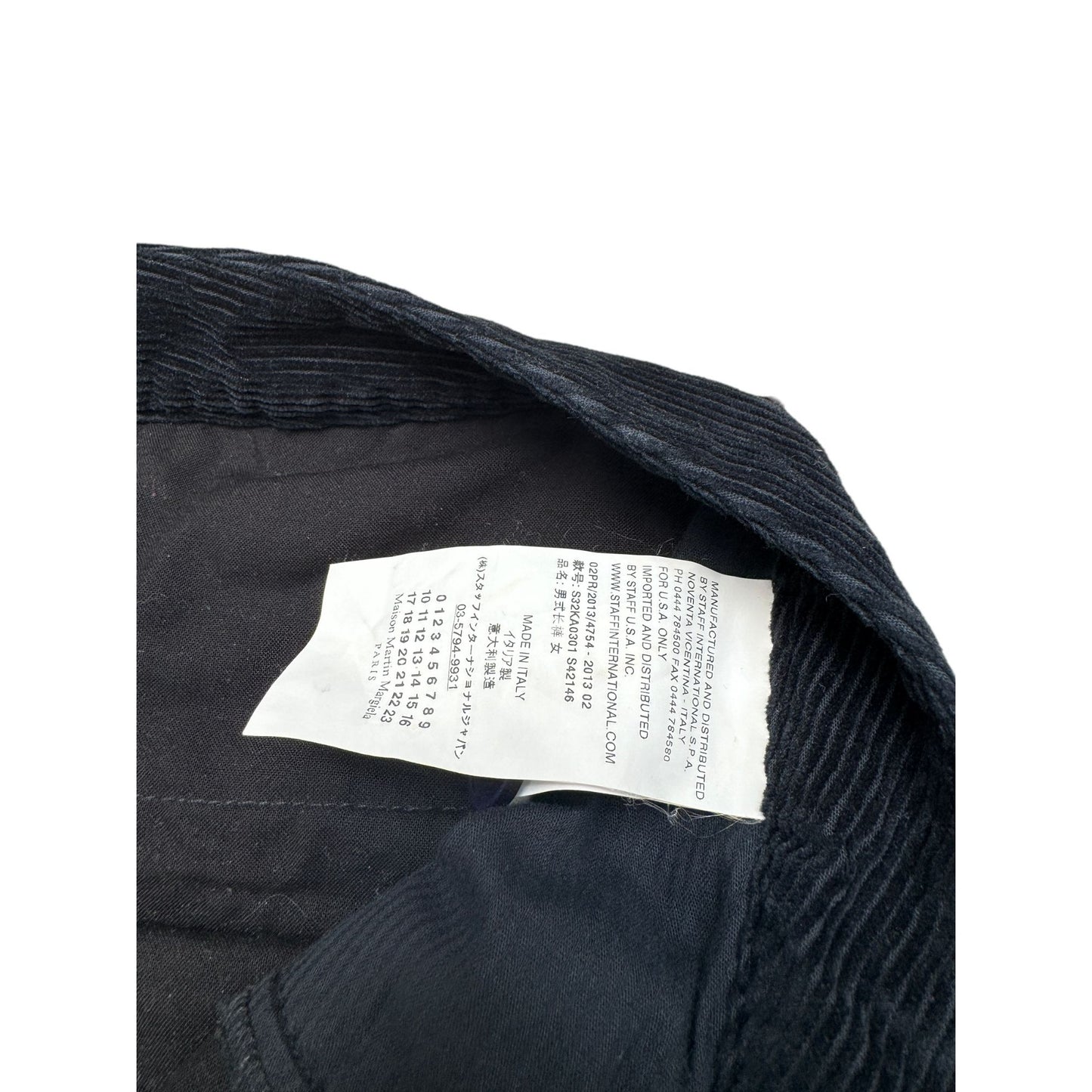 Navy Velvet Pants  Regular Fit