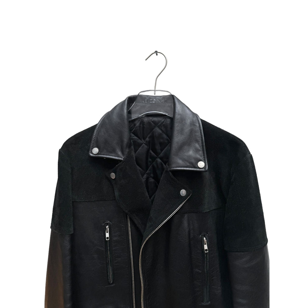 Suede + leather biker Jacket