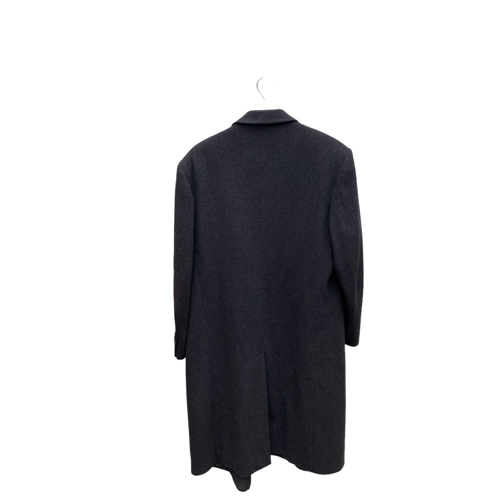 Grey Double Breasted Cashmere Wool OverCoat