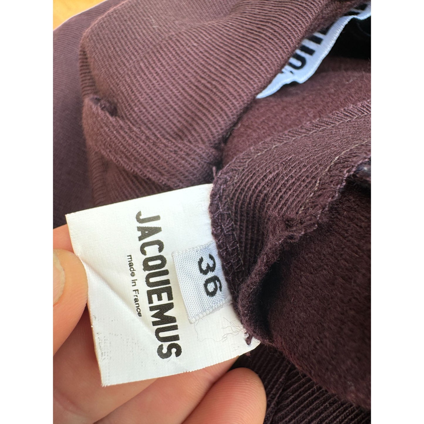 La Reconstruction Burgundy Wool Pants