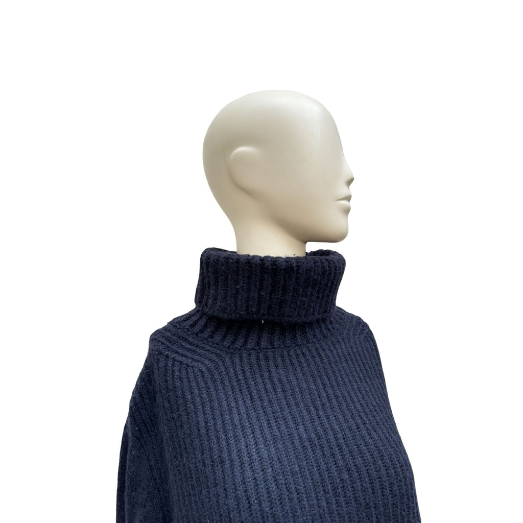 By Phoebe Philo Dark Navy Asymmetric sweater