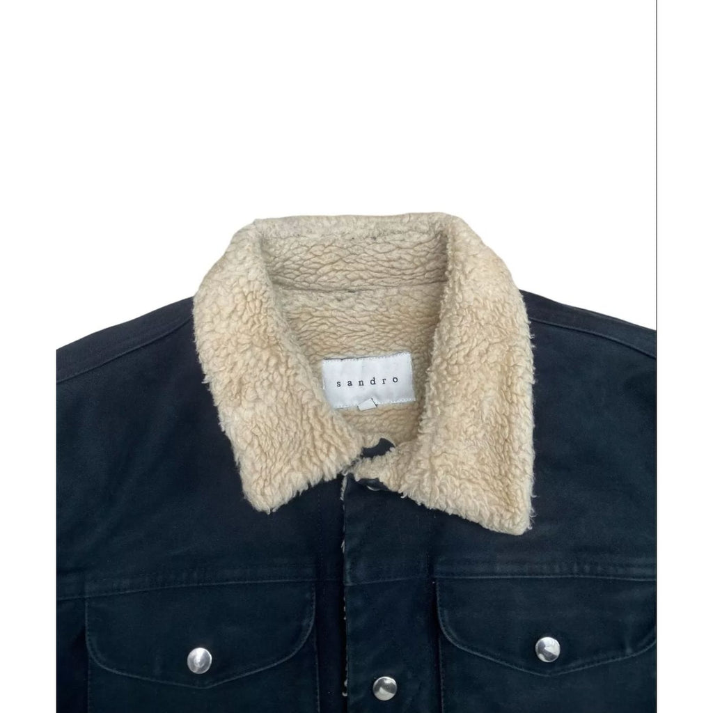 Navy Shearling Jacket  Fully lined 