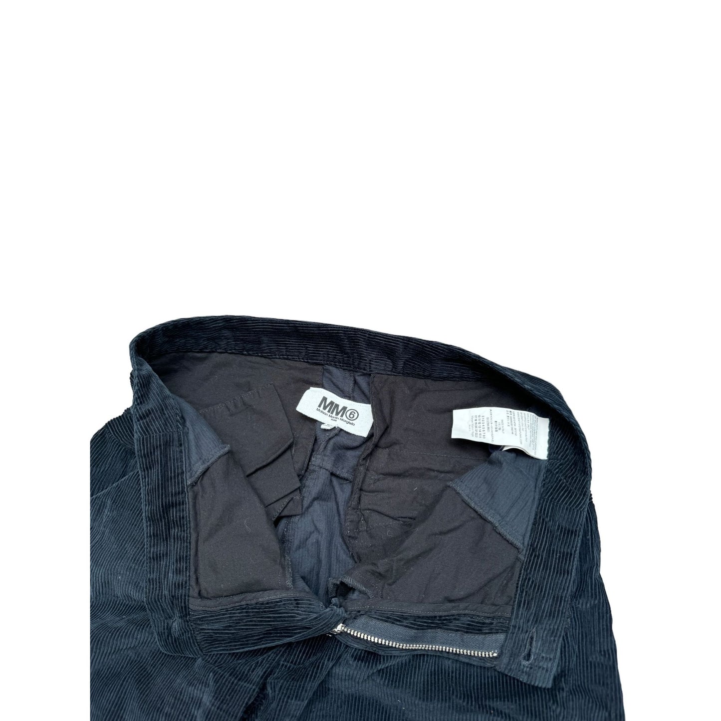 Navy Velvet Pants  Regular Fit