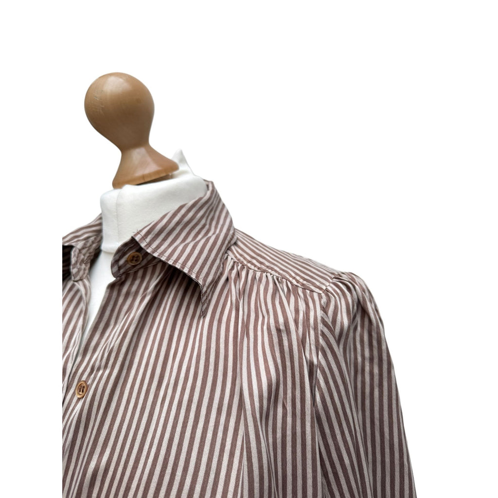 Vintage Silk Striped Shirt