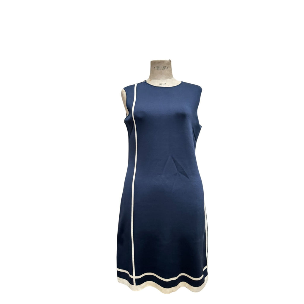 Navy Silk Dress