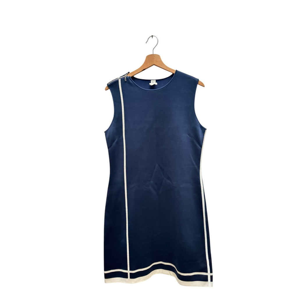 Navy Silk Dress