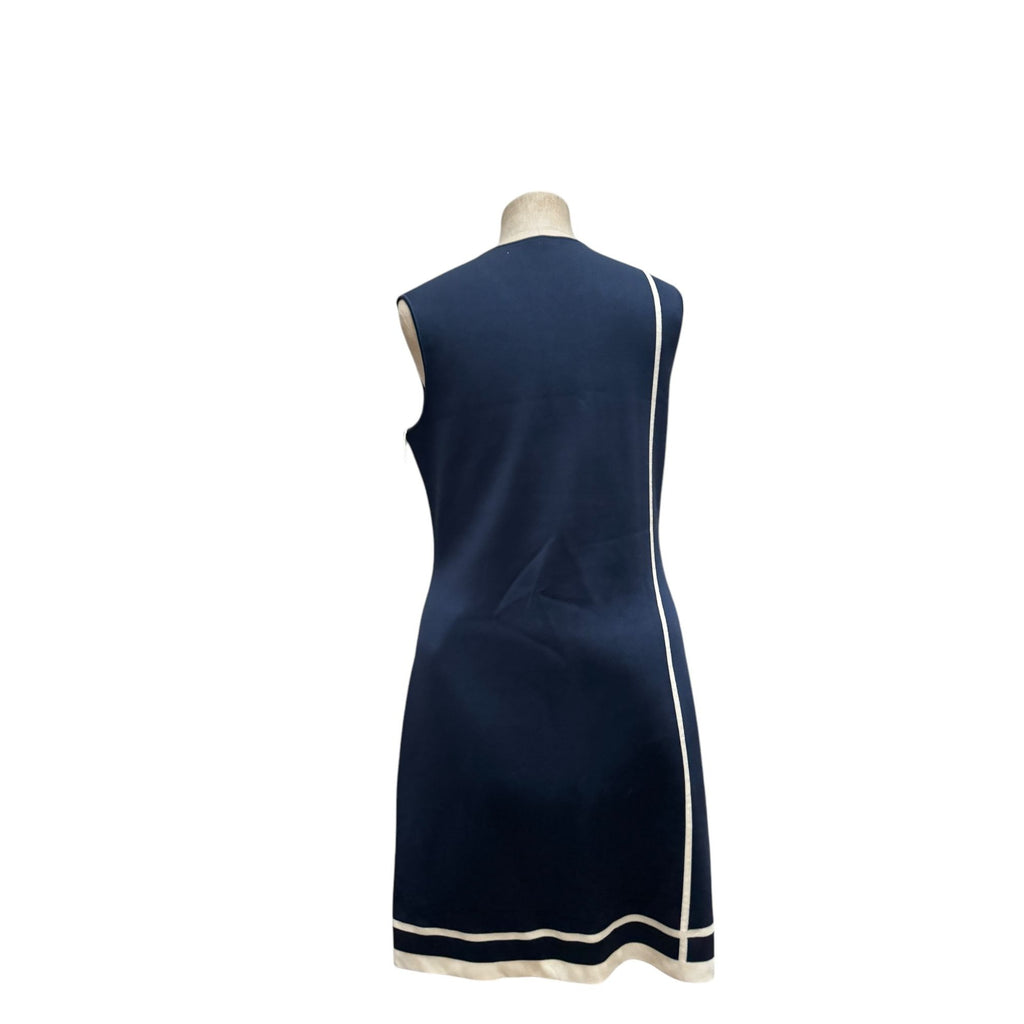 Navy Silk Dress