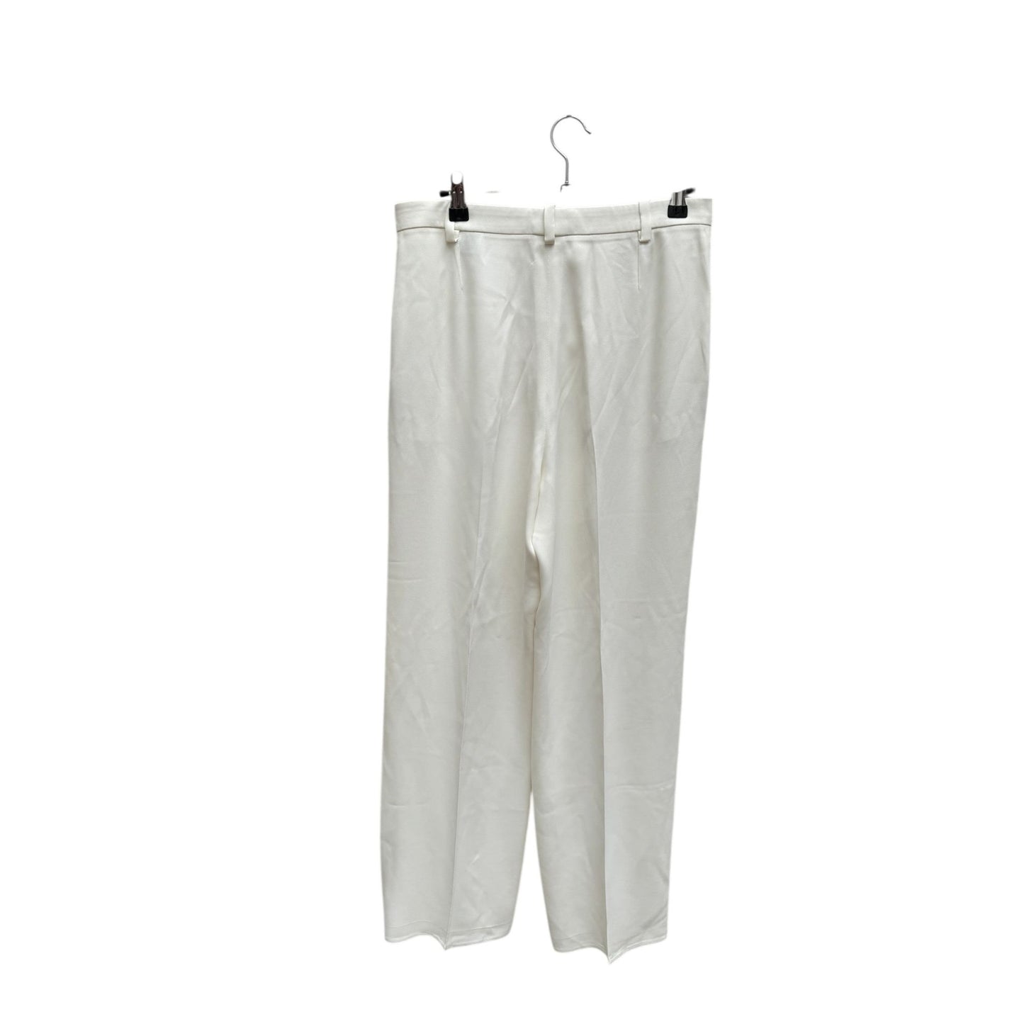 White Wide-Leg Trousers