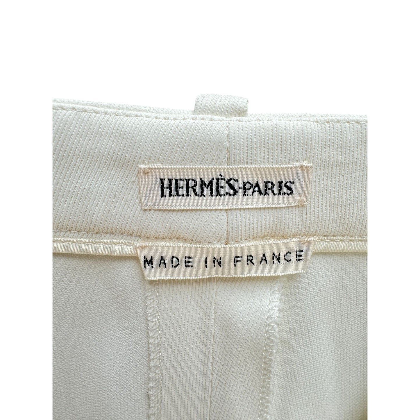 White Wide-Leg Trousers