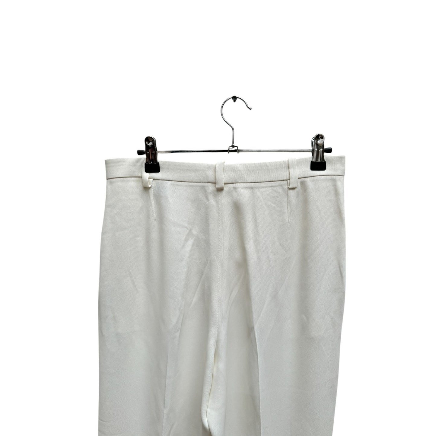 White Wide-Leg Trousers