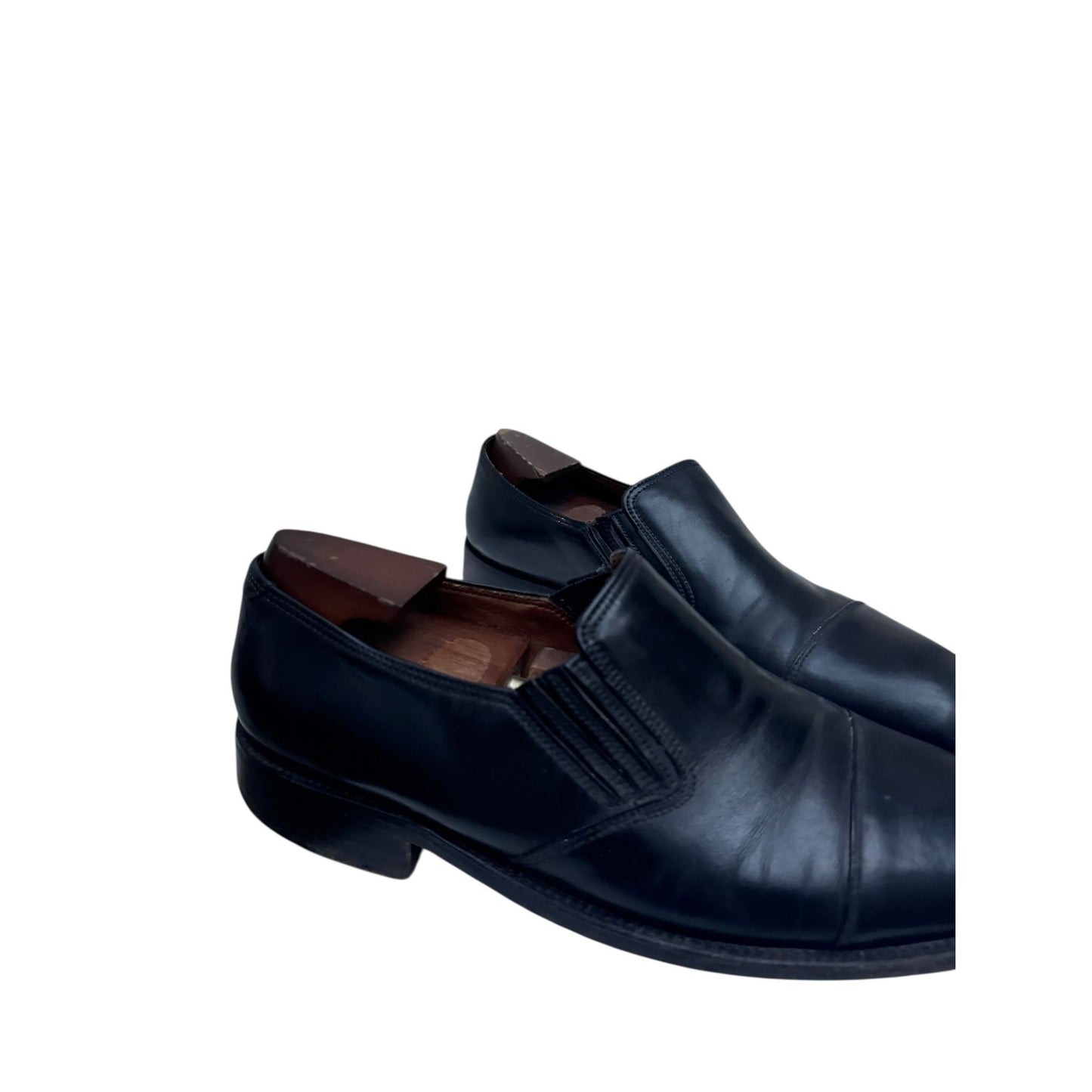 Black Leather Loafers 