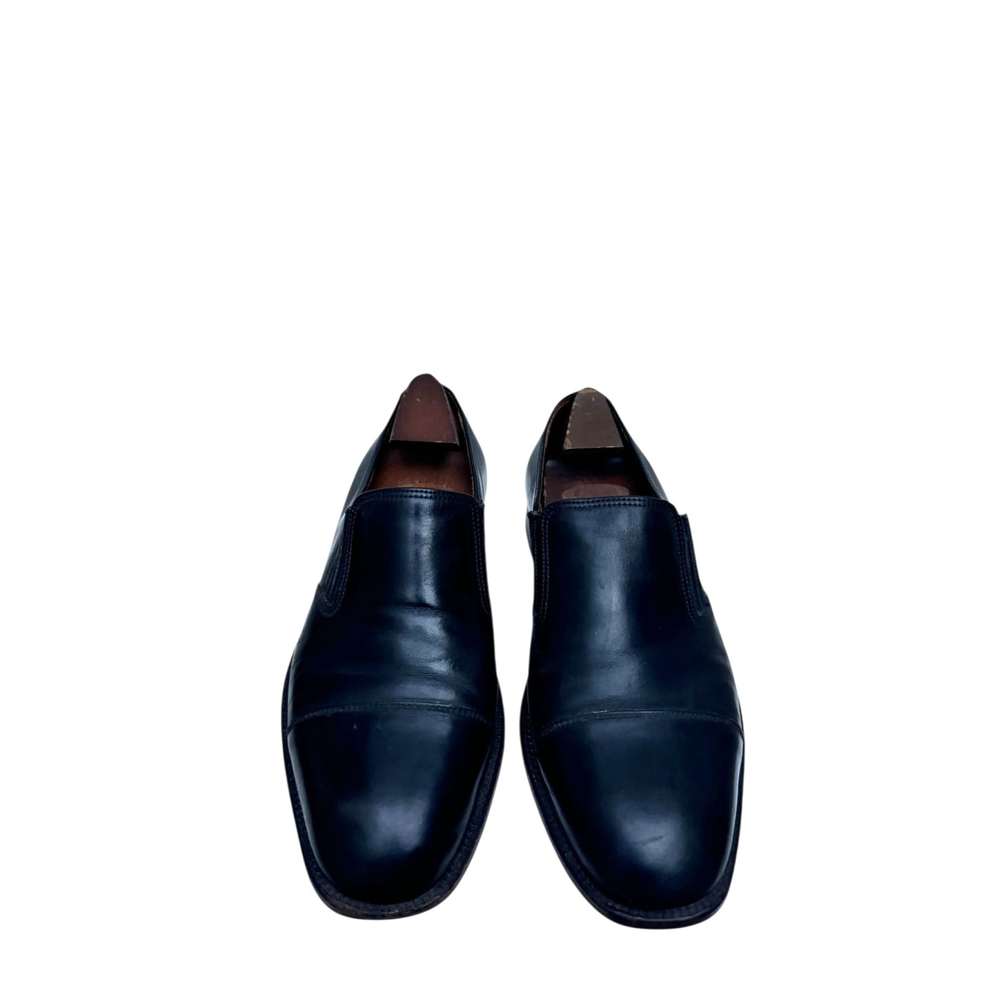 Black Leather Loafers 