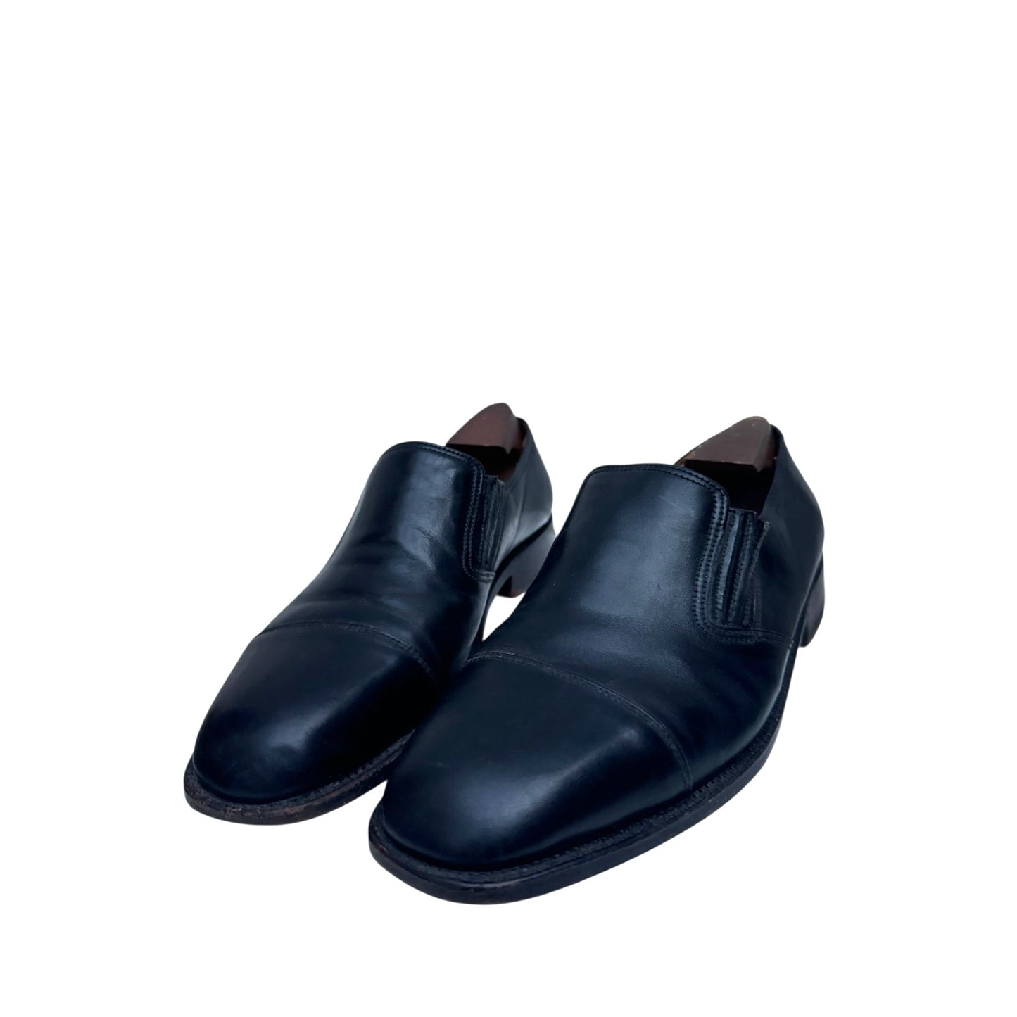 Black Leather Loafers 