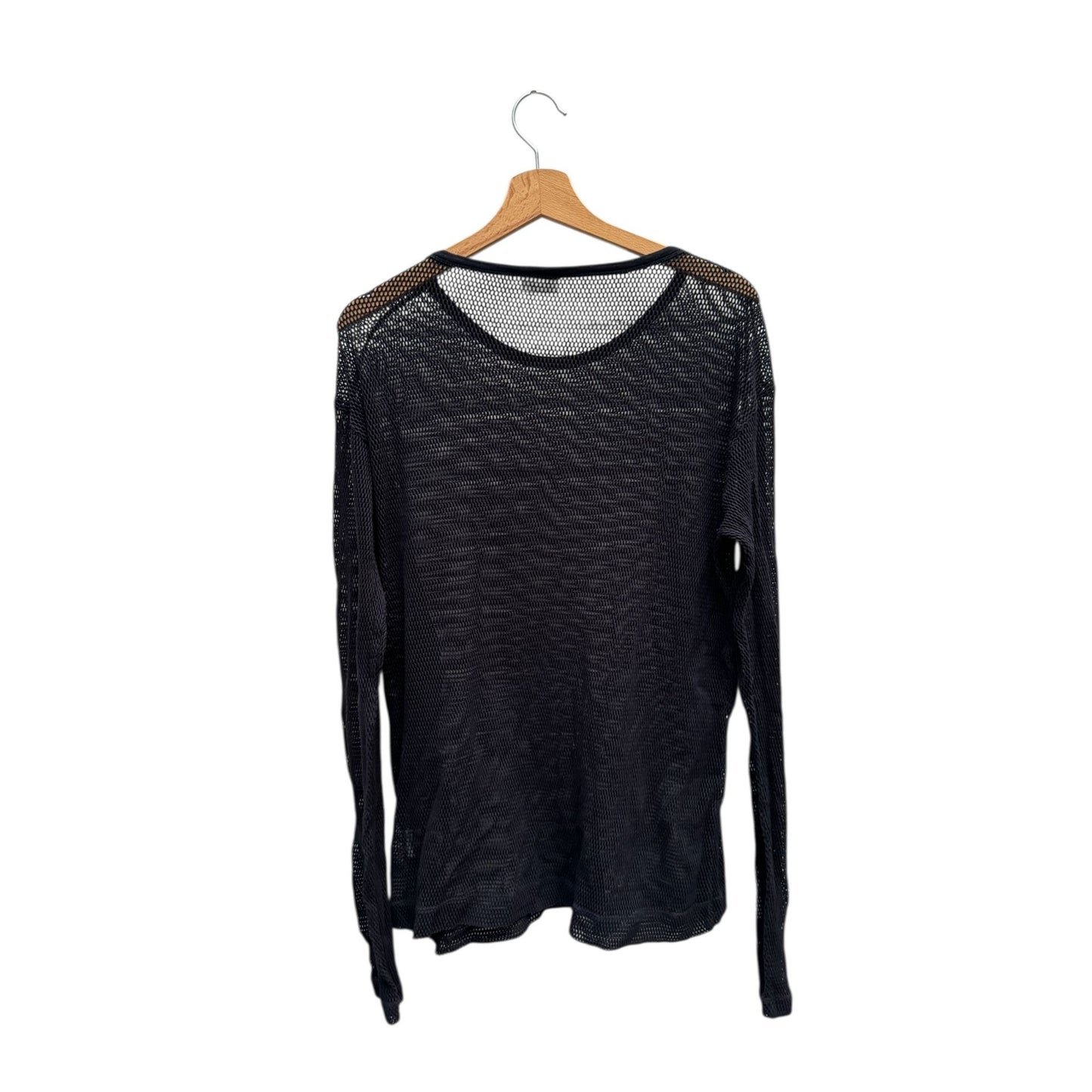 Black Ribbed Knit Longsleeves