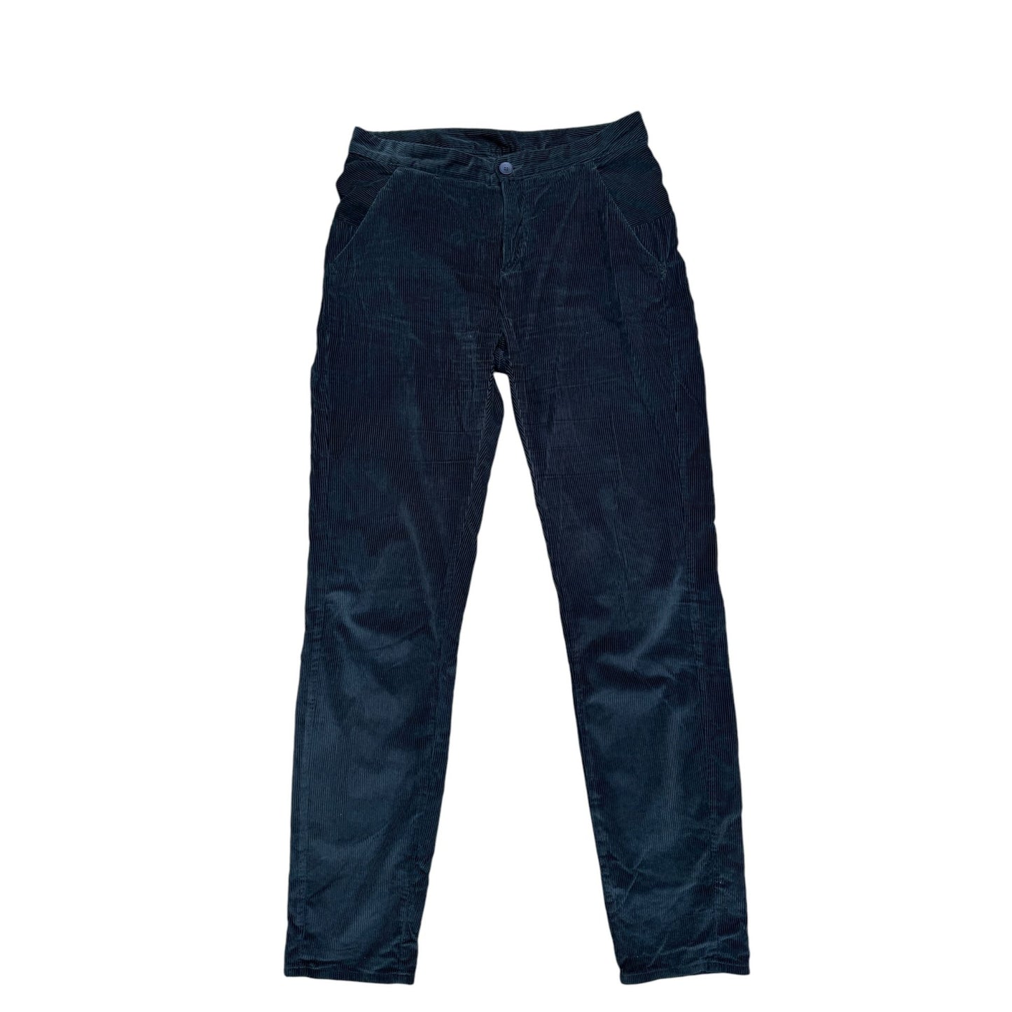 Navy Velvet Pants  Regular Fit
